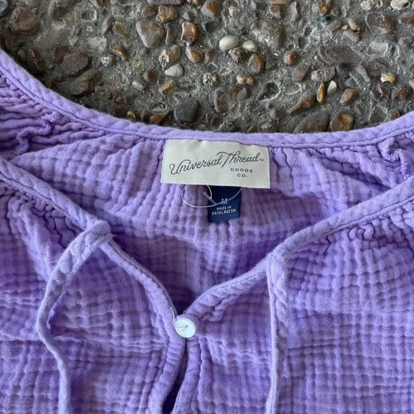 universal threads purple flowy top size m - Picture 3 of 5
